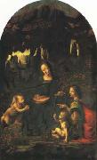 Leonardo  Da Vinci Virgin of the Rocks (mk10) oil painting artist